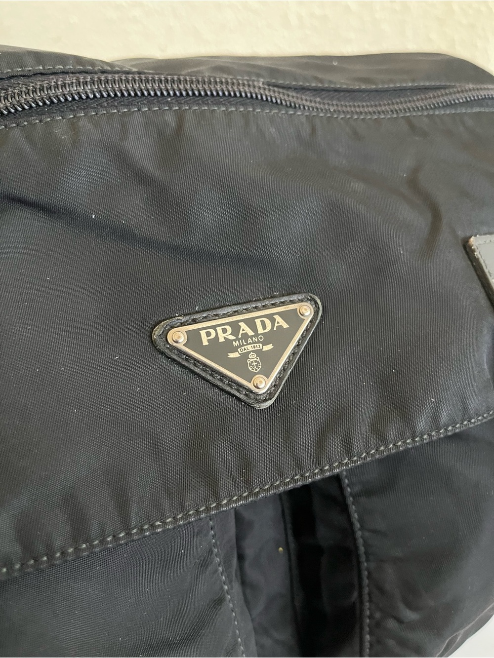 Prada black nylon messenger bag - Picture 8 of 12